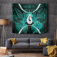 Maori Matariki Hei Matau Turquoise Tapestry Maori Kowhaiwhai Pattern Galaxy