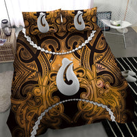 Maori Matariki Hei Matau Kowhai Bedding Set Maori Kowhaiwhai Pattern Galaxy
