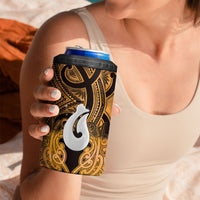 Personalised Maori Matariki Hei Matau Kowhai 4 in 1 Can Cooler Tumbler Maori Kowhaiwhai Pattern Galaxy