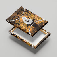Maori Matariki Hei Matau Kowhai Canvas Wall Art Maori Kowhaiwhai Pattern Galaxy