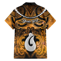Personalised Maori Matariki Hei Matau Kowhai Family Matching Summer Maxi Dress and Hawaiian Shirt Maori Kowhaiwhai Pattern Galaxy LT01 - Polynesian Pride