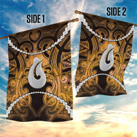 Maori Matariki Hei Matau Kowhai Garden Flag Maori Kowhaiwhai Pattern Galaxy