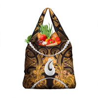 Maori Matariki Hei Matau Kowhai Grocery Bag Maori Kowhaiwhai Pattern Galaxy