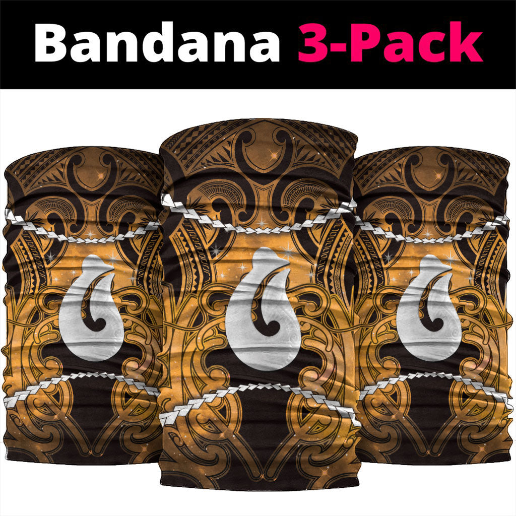 Maori Matariki Hei Matau Kowhai Neck Gaiter Maori Kowhaiwhai Pattern Galaxy