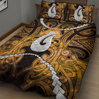 Maori Matariki Hei Matau Kowhai Quilt Bed Set Maori Kowhaiwhai Pattern Galaxy