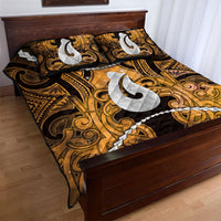 Maori Matariki Hei Matau Kowhai Quilt Bed Set Maori Kowhaiwhai Pattern Galaxy