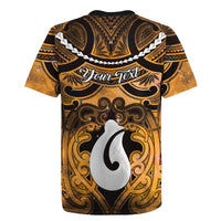 Personalised Maori Matariki Hei Matau Kowhai Rugby Jersey Maori Kowhaiwhai Pattern Galaxy