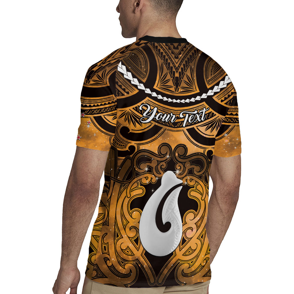 Personalised Maori Matariki Hei Matau Kowhai Rugby Jersey Maori Kowhaiwhai Pattern Galaxy