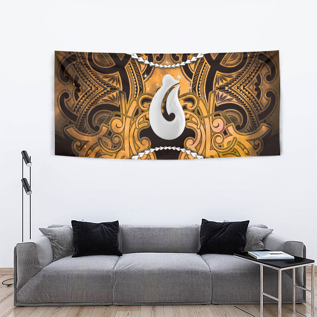 Maori Matariki Hei Matau Kowhai Tapestry Maori Kowhaiwhai Pattern Galaxy