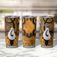Personalised Maori Matariki Hei Matau Kowhai Tumbler Cup Maori Kowhaiwhai Pattern Galaxy
