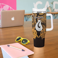 Personalised Maori Matariki Hei Matau Kowhai Tumbler With Handle Maori Kowhaiwhai Pattern Galaxy