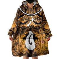 Personalised Maori Matariki Hei Matau Kowhai Wearable Blanket Hoodie Maori Kowhaiwhai Pattern Galaxy