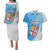 Fiji Rugby Couples Matching Puletasi Dress and Hawaiian Shirt Come On Fijian Tapa Pattern LT01 Blue - Polynesian Pride