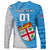 Custom Fiji Rugby Long Sleeve Shirt Come On Fijian Tapa Pattern LT01 - Polynesian Pride