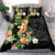 Hawaii Pineapple Tropical Bedding Set Colorful Hibiscus Plumeria