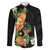 Hawaii Pineapple Tropical Family Matching Puletasi and Hawaiian Shirt Colorful Hibiscus Plumeria