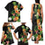 Hawaii Pineapple Tropical Family Matching Tank Maxi Dress and Hawaiian Shirt Colorful Hibiscus Plumeria