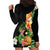 Hawaii Pineapple Tropical Hoodie Dress Colorful Hibiscus Plumeria