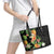 Hawaii Pineapple Tropical Leather Tote Bag Colorful Hibiscus Plumeria