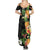 Hawaii Pineapple Tropical Summer Maxi Dress Colorful Hibiscus Plumeria