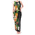 Hawaii Pineapple Tropical Tank Maxi Dress Colorful Hibiscus Plumeria