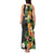 Hawaii Pineapple Tropical Tank Maxi Dress Colorful Hibiscus Plumeria