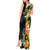 Hawaii Pineapple Tropical Tank Maxi Dress Colorful Hibiscus Plumeria