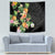 Hawaii Pineapple Tropical Tapestry Colorful Hibiscus Plumeria