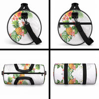 Hawaii Pineapple Tropical Duffle Bag Luminous Hibiscus Plumeria