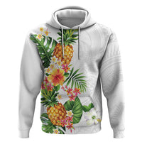 Hawaii Pineapple Tropical Hoodie Luminous Hibiscus Plumeria