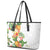 Hawaii Pineapple Tropical Leather Tote Bag Luminous Hibiscus Plumeria