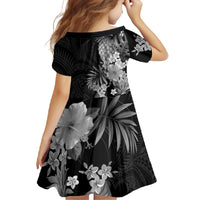 Hawaii Pineapple Tropical Family Matching Long Sleeve Bodycon Dress and Hawaiian Shirt Neutral Hibiscus Plumeria LT01 - Polynesian Pride