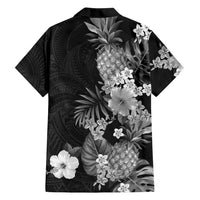 Hawaii Pineapple Tropical Family Matching Puletasi and Hawaiian Shirt Neutral Hibiscus Plumeria LT01 - Polynesian Pride