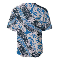 Ninamu Tahiti Tiare Monstera Baseball Jersey Polynesian Pattern Curve Style - Polynesian Pride