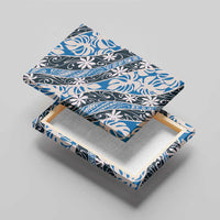 Ninamu Tahiti Tiare Monstera Canvas Wall Art Polynesian Pattern Curve Style - Polynesian Pride