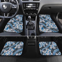 Ninamu Tahiti Tiare Monstera Car Mats Polynesian Pattern Curve Style - Polynesian Pride
