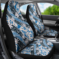 Ninamu Tahiti Tiare Monstera Car Seat Cover Polynesian Pattern Curve Style - Polynesian Pride