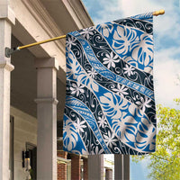 Ninamu Tahiti Tiare Monstera Garden Flag Polynesian Pattern Curve Style - Polynesian Pride