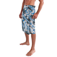 Ninamu Tahiti Tiare Monstera Lavalava Polynesian Pattern Curve Style - Polynesian Pride