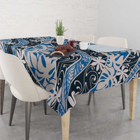 Ninamu Tahiti Tiare Monstera Tablecloth Polynesian Pattern Curve Style - Polynesian Pride
