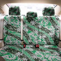Matie Tahiti Tiare Monstera Back Car Seat Cover Polynesian Pattern Curve Style - Polynesian Pride