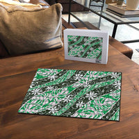 Matie Tahiti Tiare Monstera Puzzle Polynesian Pattern Curve Style - Polynesian Pride