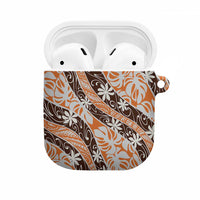 Puatou Tahiti Tiare Monstera AirPods Case Polynesian Pattern Curve Style - Polynesian Pride