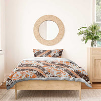 Puatou Tahiti Tiare Monstera Bedding Set Polynesian Pattern Curve Style - Polynesian Pride