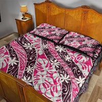 Tarona Tahiti Tiare Monstera Quilt Bed Set Polynesian Pattern Curve Style - Polynesian Pride