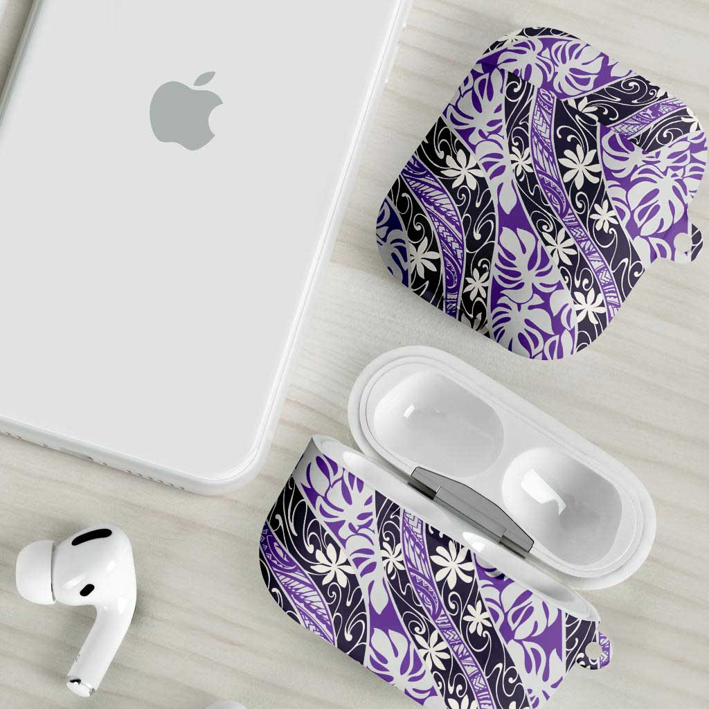 Vareau Tahiti Tiare Monstera AirPods Case Polynesian Pattern Curve Style - Polynesian Pride