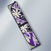 Vareau Tahiti Tiare Monstera Auto Sun Shade Polynesian Pattern Curve Style - Polynesian Pride