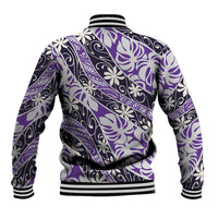 Vareau Tahiti Tiare Monstera Baseball Jacket Polynesian Pattern Curve Style - Polynesian Pride