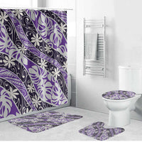 Vareau Tahiti Tiare Monstera Bathroom Set Polynesian Pattern Curve Style - Polynesian Pride