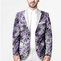 Vareau Tahiti Tiare Monstera Blazer Polynesian Pattern Curve Style - Polynesian Pride